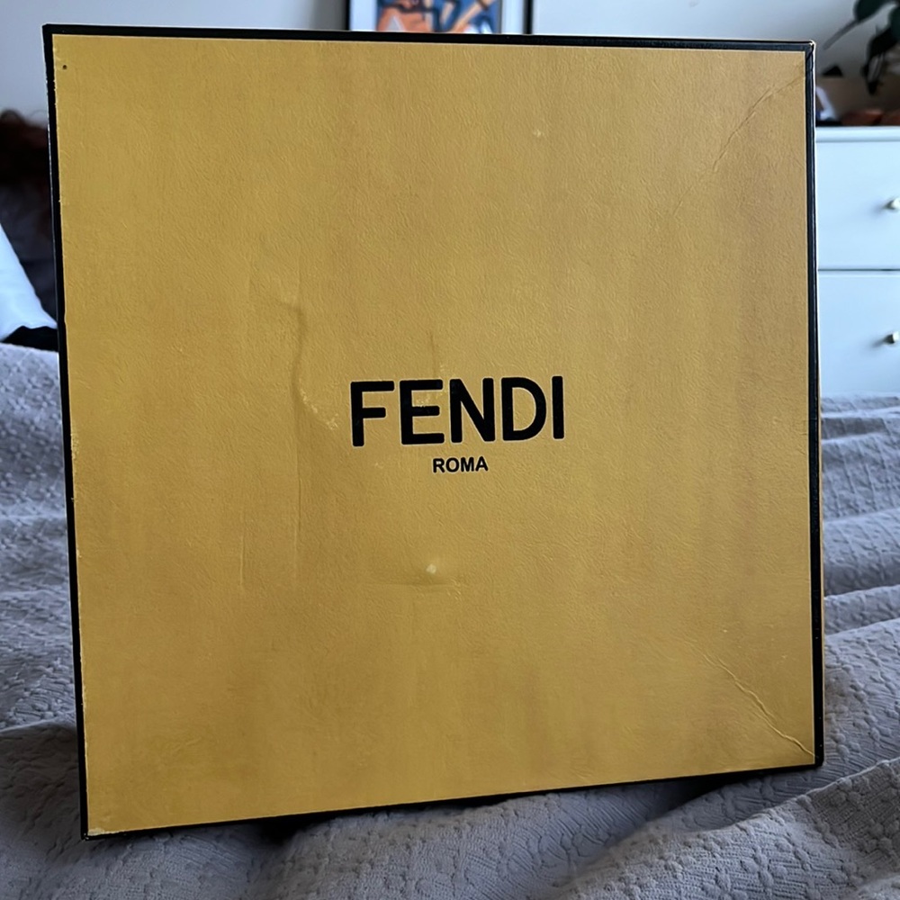 Empty Fendi box 9.5 inch box with dust bag
